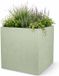 EDA Bloempot / plantenpot Basalt - kunststof - saliegroen - 50 cm