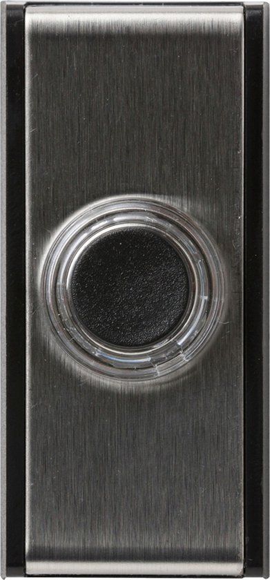 Friedland Honeywell D611 - Bedrade Deurbelknop - RVS Zilver/Zwart