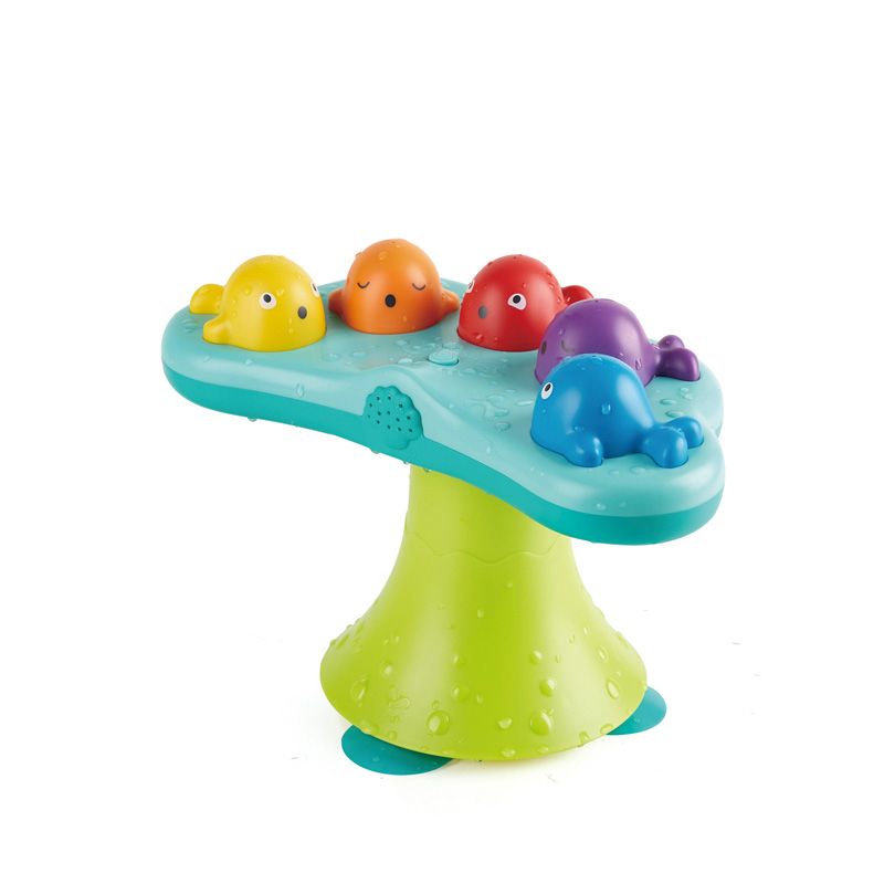 Hape Musical Whale Fountain Bath Playset - Multicolour
