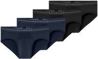 Schiesser Heren rio-slip / onderbroek 4 pack Cotton Flex