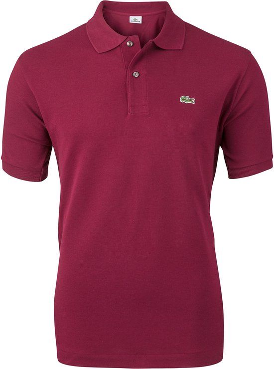 Lacoste L.12.12 Heren Poloshirt - Bordeaux - Maat M
