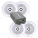 Lyndahl speakerset Bluetooth versterker 4 kanalen AMP4X15BT en 2-weg inbouwluidspreker CS180IP met 4 luidsprekers