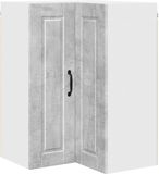vidaXL Wandhoekkast PORTO Beton Grijs 57 x 57 x 80 cm Bewerkt Hout