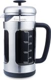 easywork French Press koffiezetapparaat van roestvrij staal met borosilicaatglas, 1000ml (8 kopjes)