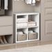 Furinno Kubieke open rug multifunctionele kleding en kast opslag organizer plank, 4-kubus, wit