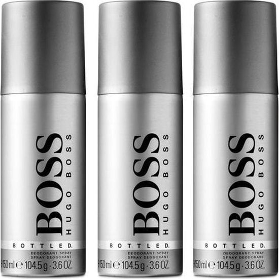 Hugo Boss Boss Bottled deodorant spray 3 x 150 ml (3-Pack)