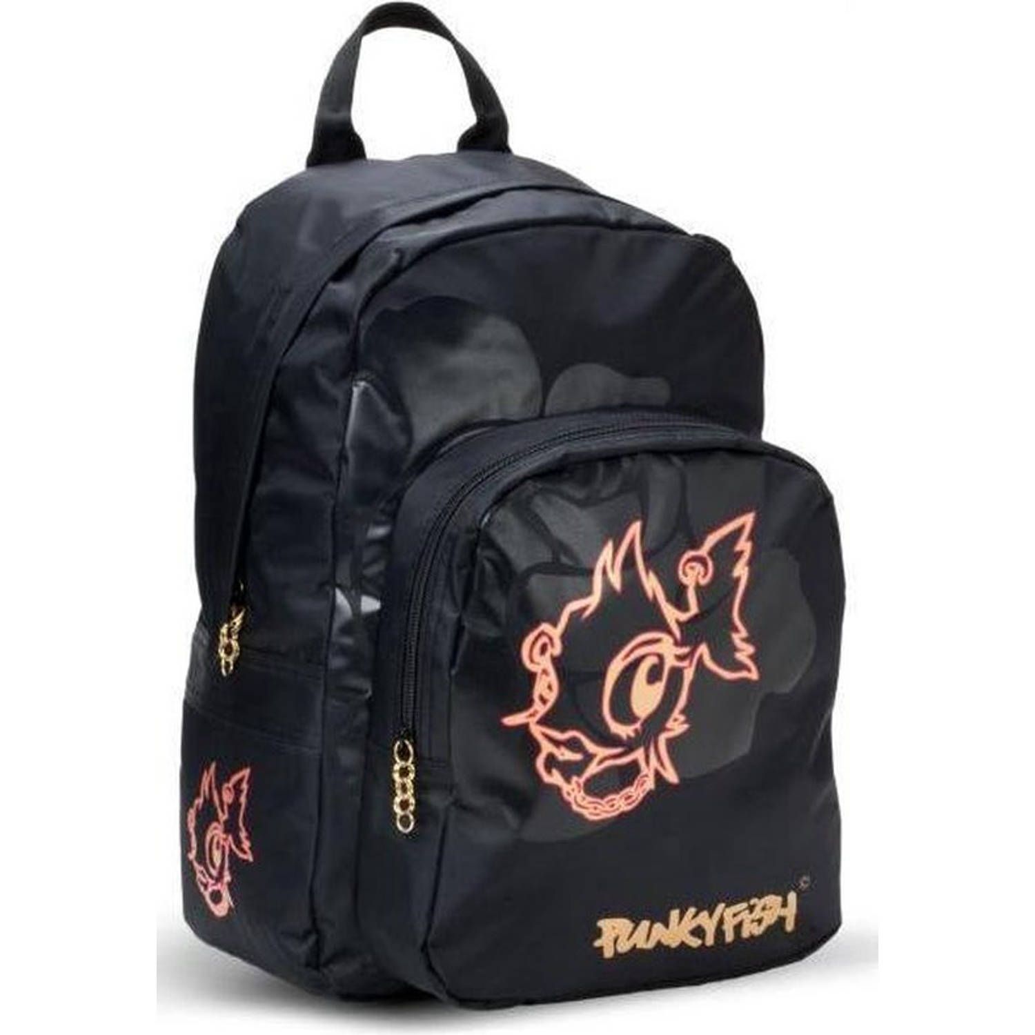 Benza Punky Fish Schoolrugzak - Polyester - Multi Colour - 2023