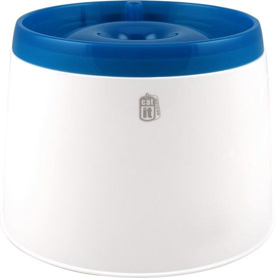 Catit Fresh And Clear Drinkfontein Kat - Blauw/Wit - 2 L