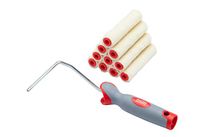 ProDec 11-delige 4 inch glanzende mohair miniverfrollers en frame