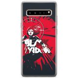 ERT GROUP Telefoonhoes voor Samsung S10 5G origineel en officieel gelicentieerd Marvel patroon Black Widow 005