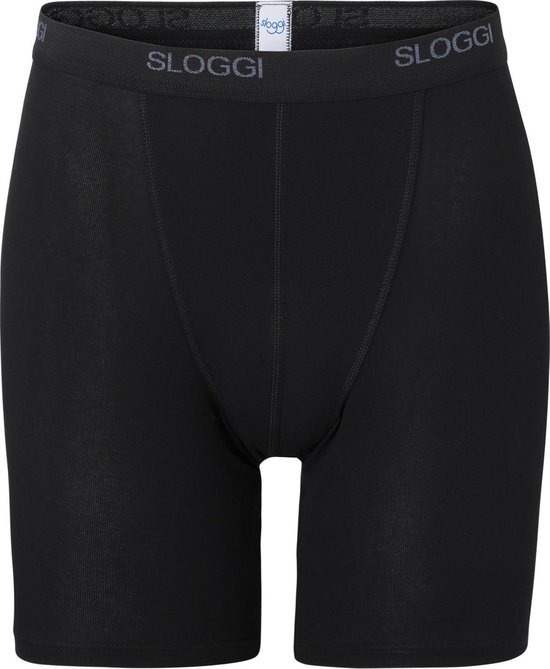 sloggi men Basic Heren Boxershort lange pijp - Zwart - Maat XXL