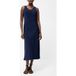 French Connection Robe nuisette en satin à encolure ras-du-cou Taille 18 Minuit