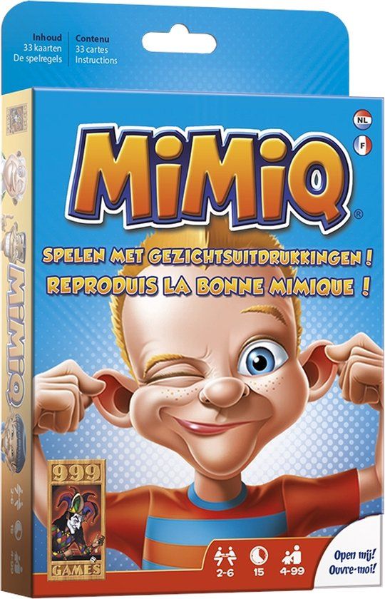 999 Games Mimiq - Kinderspel - Familiespel - Denkspel - 4+ jaar