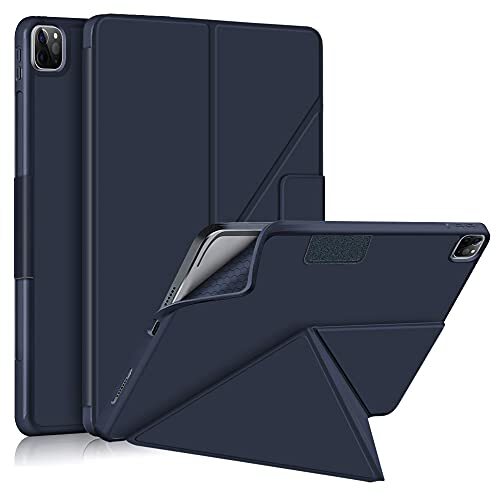Kukayi Tablet Case voor iPad Pro 12.9 2021 hoesje, 5e/4e/3e Generatie, schokbestendig beschermend met potloodhouder Auto Sleep / Wake up Transformers case