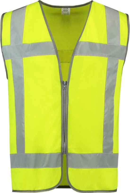 Tricorp veiligheidsvest RWS rits - Fluor geel - maat M-L