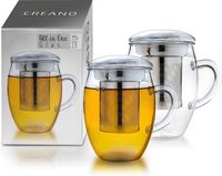 Creano theeglas all in one 400ml set van 2