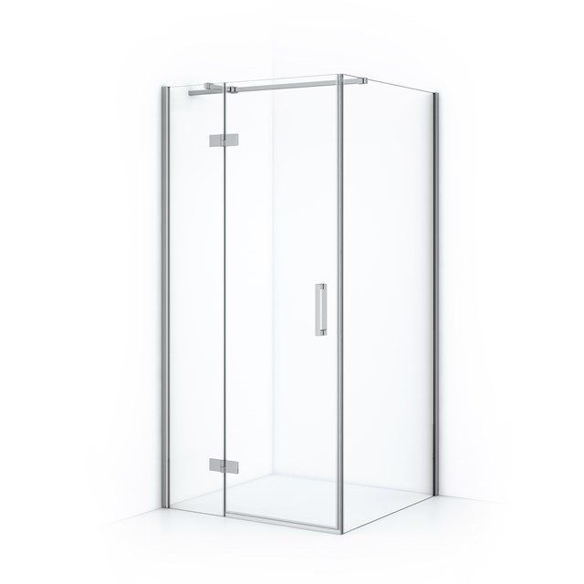 Maxaro Douchecabine Diamond 90x80cm 8mm Helder Veiligheidsglas Chroom met Draaideur