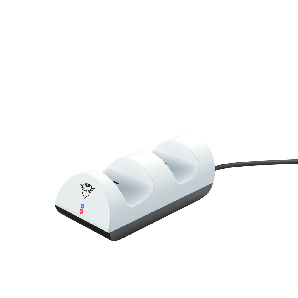 Trust GXT 254 - Oplaadset - PlayStation 5 - Zwart/Wit