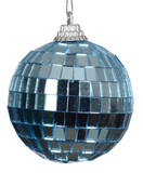 Decoris Kerstbal foam-glas d6 cm ijsblauw
