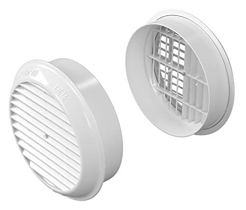Eterno Ivica Ventilatierooster rond rooster 175 (diameter 175 mm), wit