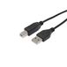 APM USB 2.0 Kabel USB-A / USB-B - Male / Male - Zwart - 1.8m