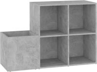 vidaXL Opbergkast 105x35,5x70 cm bewerkt hout betongrijs