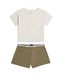 G-STAR Korte pyjama 'Tee and Short Pyjamas Set' olijfgroen / gemengde kleuren / wolwit