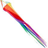 Wolkenstürmer® Luchthuls, 150 cm, regenboogturbine, uv-bestendig, robuust en weerbestendig, met aluminium wervels, tuindecoratie