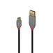 LINDY 36885 0,5 m USB 2.0 type C naar A-kabel, antraciet
