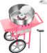 VEVOR Commerciële Suikerspinmachine met Kar Suikerspinmaker 1kW Roze