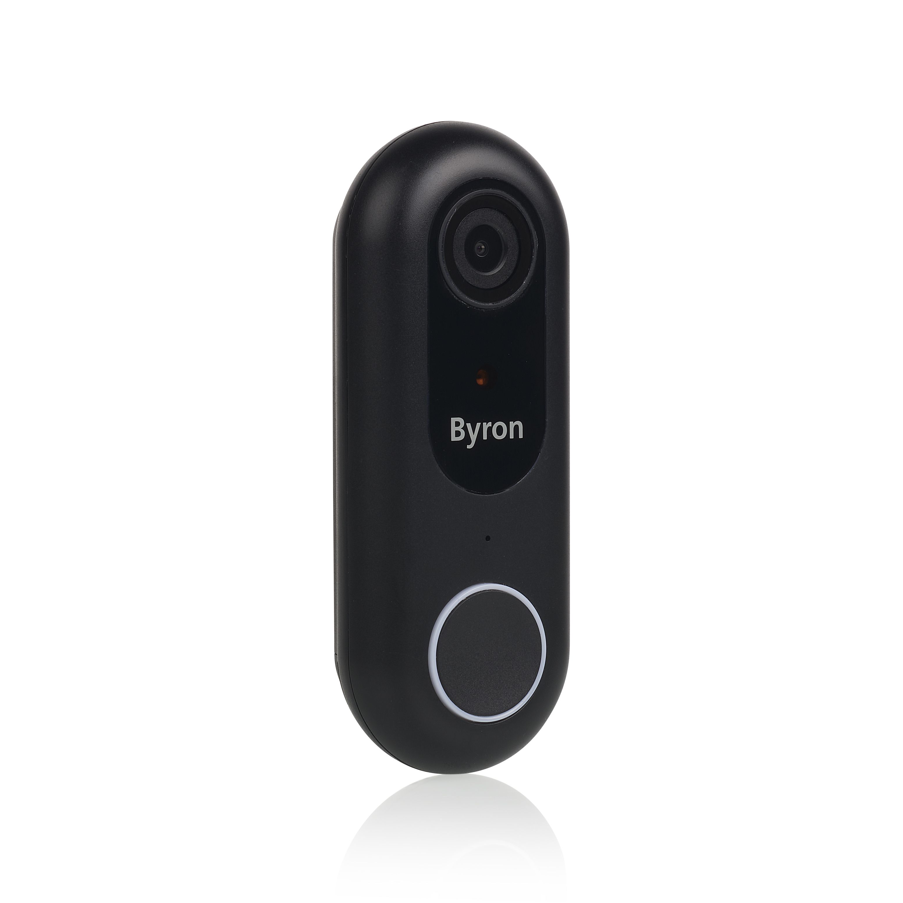 Byron DSD-28119 - Bedrade Wi-Fi Video Deurbel - Zwart - Full HD 1080p - 2.4 GHz - IP44