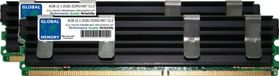 GLOBAL MEMORY Kit RAM FBDIMM ECC PC2-5300 DDR2 667MHz 4GB (2 x 2GB) pour Mac Pro (Original/2006)