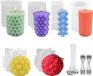 TQPXZO 6 Pièces moules de coulée de bougies en silicone