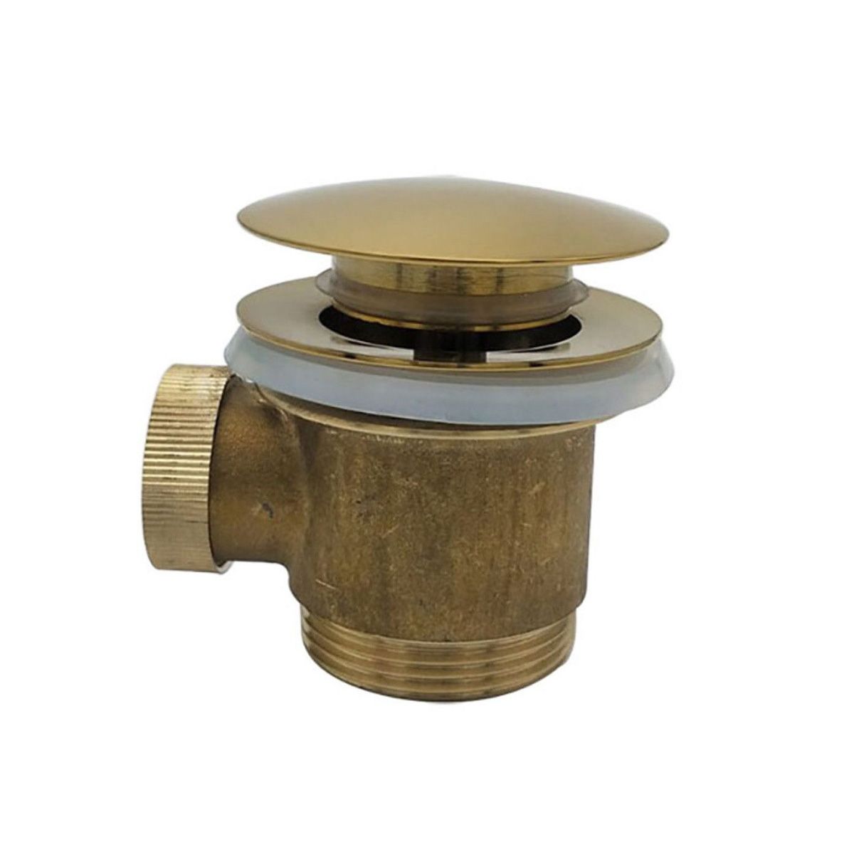 Wiesbaden Clickwaste tbv Vrijstaande Baden Rond Geborsteld Goud 11/2"