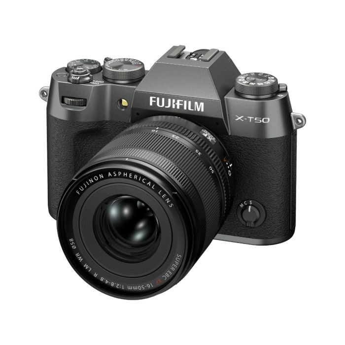 Fujifilm X-T50 Mirrorless Camera with XF 16-50mm Lens - Charcoal Silver