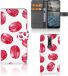 B2Ctelecom Hoesje ontwerpen Nokia 2.4 - Book Case - Pink Macarons
