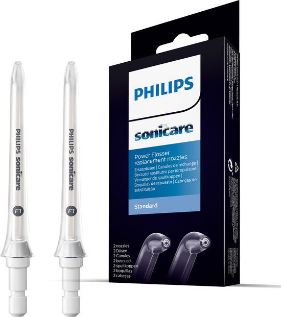 Philips Sonicare F1 Standard Opzetstukjes Powerflosser Monddouche Waterflosser HX3042/00