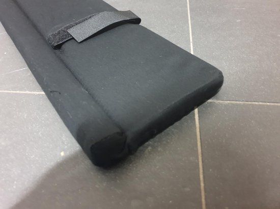 HKM longeerpad Memoryfoam drukverdelend - zwart - one size