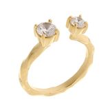 Orphelia Damesring, 925 zilver, gerhodineerd, zirkonia, transparant, briljant geslepen, maat 52