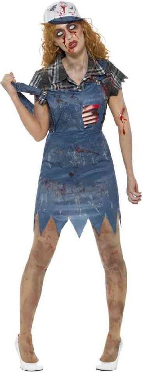 Smiffys Kostuum -XS- Zombie Hillbilly Blauw