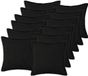 vidaXL - Kussensloop - 12 stuks - HOUTEN - Zwart - 50 x 50 cm - Bouclé