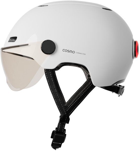 Cosmo Connected Cosmo Fietshelm Cosmo Connected Fusion met licht en afstandsbediening - Wit
