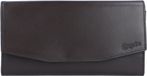Esquire Nieuw Zijden Portemonnee Leder 19 cm - Dames - Horizontaal - bruin