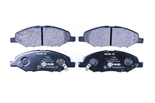 HELLA PAGID 8DB 355 014-371 Remblokkenset - T1820 - Dikte: 14.2mm - Sumitomo - Met slijtagewaarschuwing - MAZDA / MITSUBISHI / NISSAN