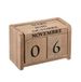 Atmosphera Houten Blok Kalender - Frans - Klein Tafelmodel