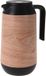 Excellent Houseware Koffie/thee thermoskan houtlook 1000 ml - Bruin