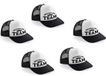Bellatio Decorations Vrijgezellenfeest snapback cap / truckers pet - 6x stuks - Vrijgezellen Team - zwart - heren