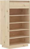 vidaXL Schoenenkast 60x34x105 cm massief grenenhout