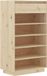 vidaXL Schoenenkast 60x34x105 cm massief grenenhout