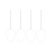 Cooee Design Paasdecoratie, roestvrij staal, wit, 1 cm